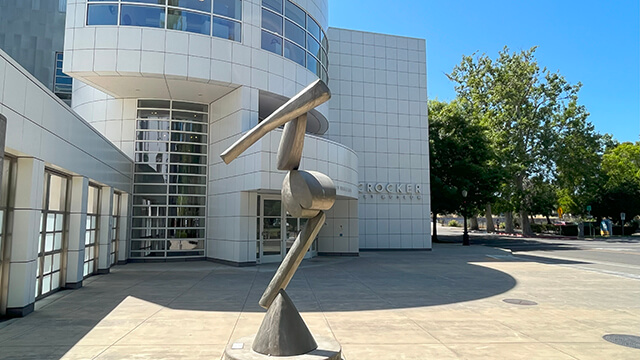 the exterior of the crocker art museum in Sacramento.